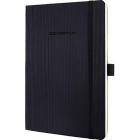sigel Carnet de notes Conceptum, A5, quadrill, noir
