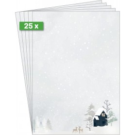 sigel Papier motif de Nol \"Cosy Christmas Watercolor\", A4