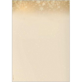 sigel Papier motif de Nol \"Golden Christmas Night\", A4