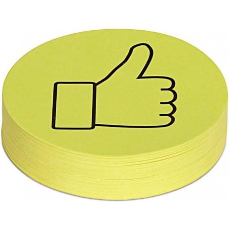 MAUL Carte de prsentation pouce, 150 g/m2, jaune