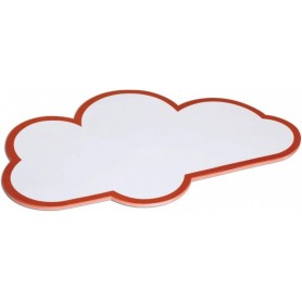 MAUL Carte de prsentation nuage, 270 x 430 mm, blanc/rouge