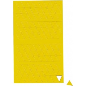 MAUL Symbole magntique triangle, 10 x 10 mm, jaune