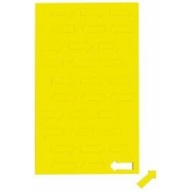 MAUL Symbole magntique flche, 20 x 10 mm, jaune