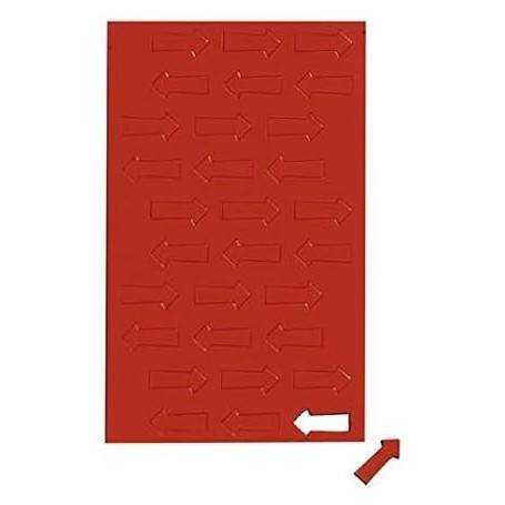 MAUL Symbole magntique flche, 20 x 10 mm, rouge