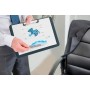 MAUL Porte-bloc, plastique PS avec pince, A4 paysage