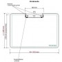 MAUL Porte-bloc, plastique PS avec pince, A4 paysage