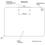 MAUL Porte-bloc, plastique PS avec pince, A4 paysage