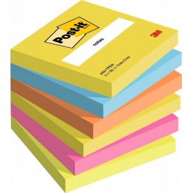 Post-it Bloc-note adhsif, 76 x 76 mm, jaune pastel
