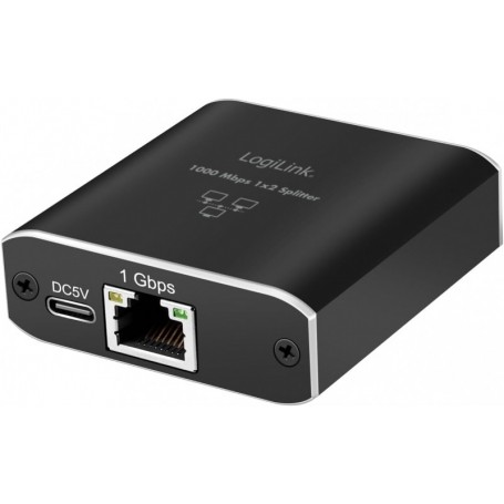 LogiLink Rpartiteur Gigabit Ethernet, RJ45/USB-C - 2x RJ45