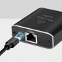 LogiLink Rpartiteur Gigabit Ethernet, RJ45/USB-C - 2x RJ45