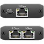 LogiLink Rpartiteur Gigabit Ethernet, RJ45/USB-C - 2x RJ45