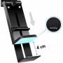 LogiLink Support pour smartphone, pince, pliable, noir