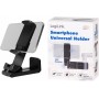 LogiLink Support pour smartphone, pince, pliable, noir