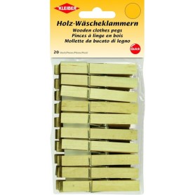 KLEIBER Wscheklammern, aus Holz, Lnge: 90 mm