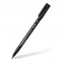 STAEDTLER Marqueur permanent 318F Lumocolor, tui de 4, noir