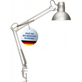 MAUL Lampe de bureau LED MAULstudy, avec pince, argent