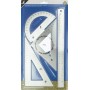 kangaro Kit de gomtrie, inox, 4 pices