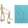 kangaro Mannequin articul, hauteur: 300 mm, neutre
