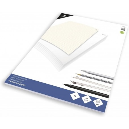 kangaro Bloc de papier calque, A3, 24 feuilles
