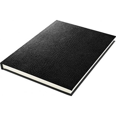 kangaro Cahier de croquis, A5, aspect peau de serpent, noir
