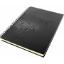 kangaro Cahier de croquis spirale Design, A4, noir