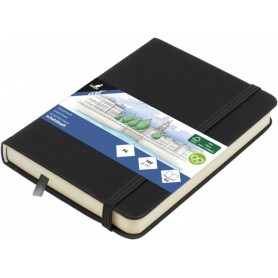 kangaro Carnet de croquis, couverture PU rigide, A6, noir