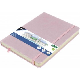 kangaro Cahier de croquis, couverture PU rigide, A5, lilas