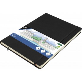 kangaro Cahier de croquis, couverture PU rigide, A4, noir