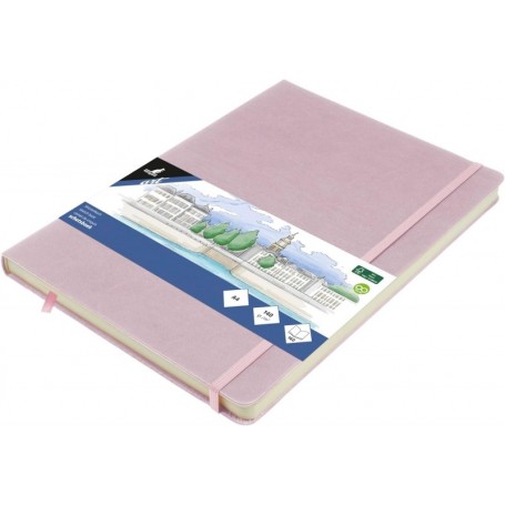 kangaro Cahier de croquis, couverture PU rigide, A4, lilas
