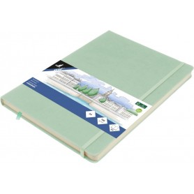 kangaro Cahier de croquis, couverture PU rigide, A4, menthe