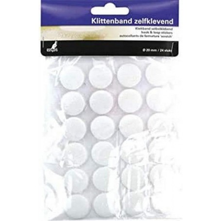 kangaro Pastille auto-agrippante, diamtre: 20 mm, blanc