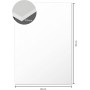 kangaro Carton plume, 500 x 700 mm, paisseur: 10 mm, blanc