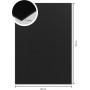 kangaro Carton plume, 500 x 700 mm, paisseur: 3 mm, noir