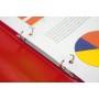 kangaro Classeur anneaux, 2 anneaux, PP, A4, rouge