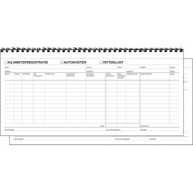Expres Kilometerregistratie / Autokosten, 2x 40 blad