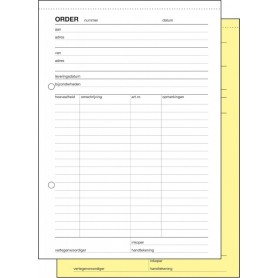 Expres Orderblok, zelfkopierend met CopyStop, 2 x 50 vel