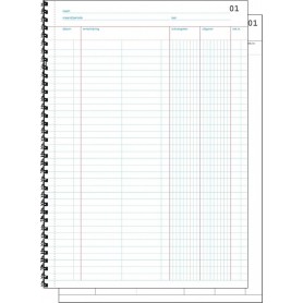 Expres Doorschrijfkasboek, formaat: A4 staand, 2 x 50 vel