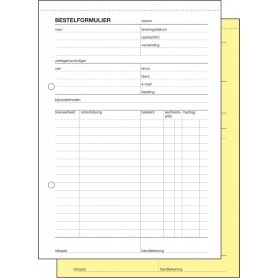 Expres Bestelformulier, zelfkopierend, A5 staand, 2x 50 vel
