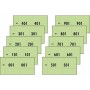 Expres Nummerblok 1-1000, 105 x 53 mm, groen