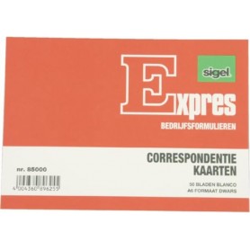 Expres Correspondentiekaart, 200 grams, A6 liggend, weiá