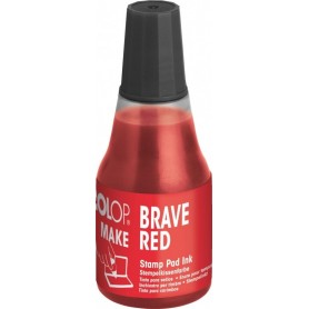 COLOP Encre pour tampon encreur MAKE, 25 ml, brave red