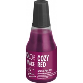 COLOP Encre pour tampon encreur MAKE, 25 ml, cozy red