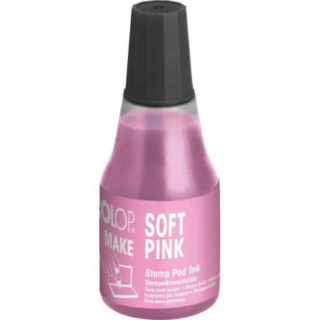 COLOP Encre pour tampon encreur MAKE, 25 ml, soft pink