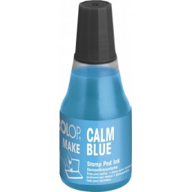 COLOP Encre pour tampon encreur MAKE, 25 ml, calm blue
