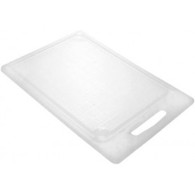 plast team Planche dcouper avec rainure jus, blanc