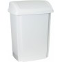 past team Poubelle couvercle basculant, 15 litres, blanc