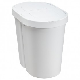 plast team Poubelle tri slectif SEATTLE DUO, 2x25 L, blanc