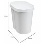 plast team Poubelle tri slectif SEATTLE DUO, 2x25 L, blanc