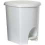 plast team Poubelle pdale, 16 litres, blanc
