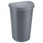 plast team Poubelle SEATTLE, 45 litres, argent